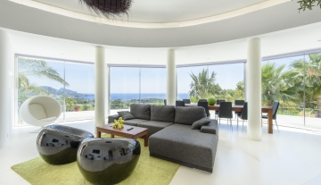Resa Estates modern villa for sale te koop Cala Tarida Ibiza living room 3.jpg